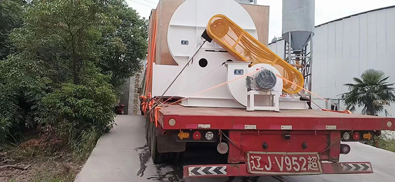 湖南某老板訂購時產十五噸氫氧化鈣生產線貨物到場剪影!